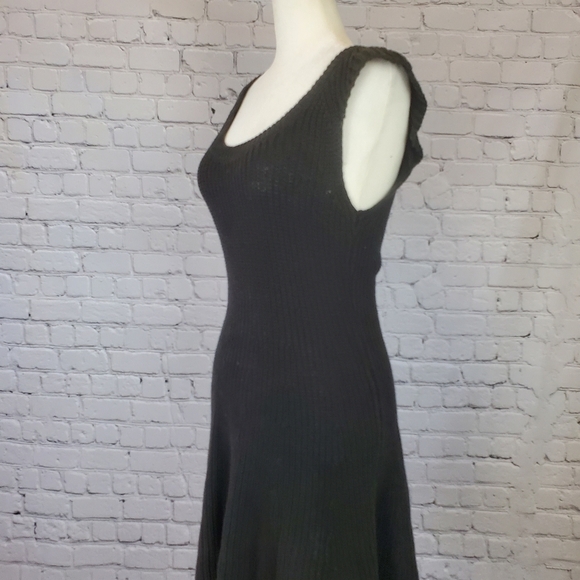👗free People Knit Sweater Dress XS Fit & Flare Black - Picture 3 of 10